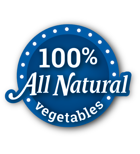 100% All Natural Vegetables